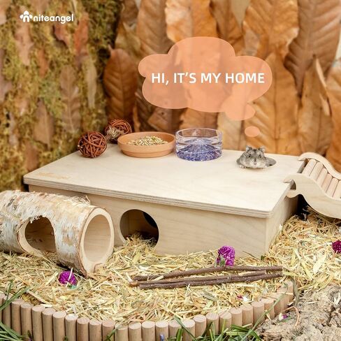 Niteangel متاهة منزل الهامستر متعددة الغرف: - مخابئ متعددة الغرف وألعاب استكشاف الأنفاق لقوارض الفئران الهامستر جربيلز (6 غرف كبيرة) in Kuwait