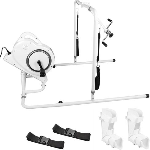 معدات تمرين السرير لكبار السن - مع جهاز تمرين بدواسة كهربائية، جهاز تمرين الساق والذراع أثناء الاستلقاء في السرير، طول قابل للتعديل، دراجة تمارين السرير لكبار السن والمعاقين in Kuwait