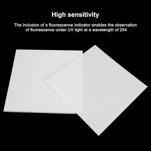 Plastic Backed TLC Silica Gel 60 Plate, 7.9 x 7.9 inch 200-250µm Thick Chromatography Analytical Plate with Silica Gel 60 GF254, Pack of 16 in Saudi Arabia