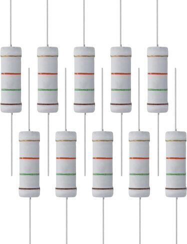10 PCS 30 Ohm Resistor Axial Lead, 5W 5% Tolerance Metal Oxide Film Resistor, Flame Proof for DIY Electronic, Audio-Video Projects in Saudi Arabia