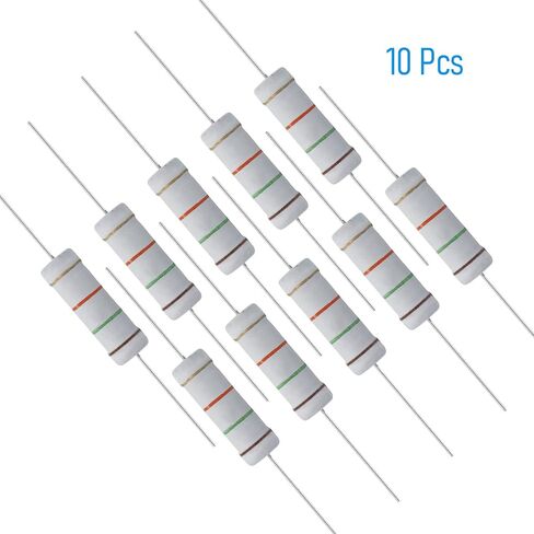 10 PCS 30 Ohm Resistor Axial Lead, 5W 5% Tolerance Metal Oxide Film Resistor, Flame Proof for DIY Electronic, Audio-Video Projects in Saudi Arabia