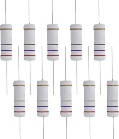 10 PCS 30 Ohm Resistor Axial Lead, 5W 5% Tolerance Metal Oxide Film Resistor, Flame Proof for DIY Electronic, Audio-Video Projects in Saudi Arabia