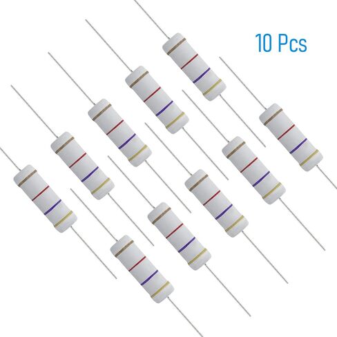 10 PCS 30 Ohm Resistor Axial Lead, 5W 5% Tolerance Metal Oxide Film Resistor, Flame Proof for DIY Electronic, Audio-Video Projects in Saudi Arabia