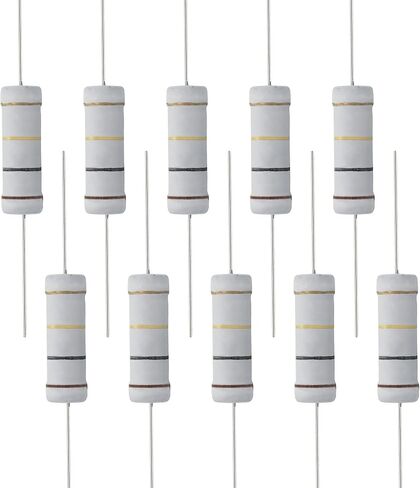 10 PCS 30 Ohm Resistor Axial Lead, 5W 5% Tolerance Metal Oxide Film Resistor, Flame Proof for DIY Electronic, Audio-Video Projects in Saudi Arabia