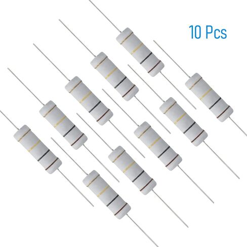 10 PCS 30 Ohm Resistor Axial Lead, 5W 5% Tolerance Metal Oxide Film Resistor, Flame Proof for DIY Electronic, Audio-Video Projects in Saudi Arabia