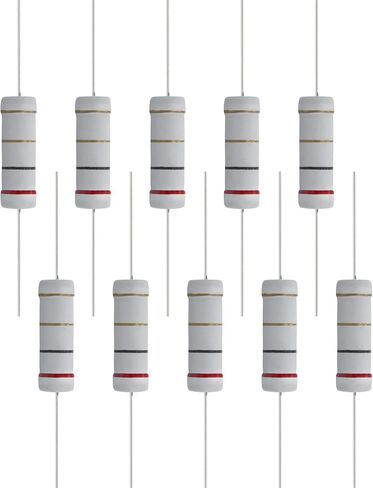 10 PCS 30 Ohm Resistor Axial Lead, 5W 5% Tolerance Metal Oxide Film Resistor, Flame Proof for DIY Electronic, Audio-Video Projects in Saudi Arabia