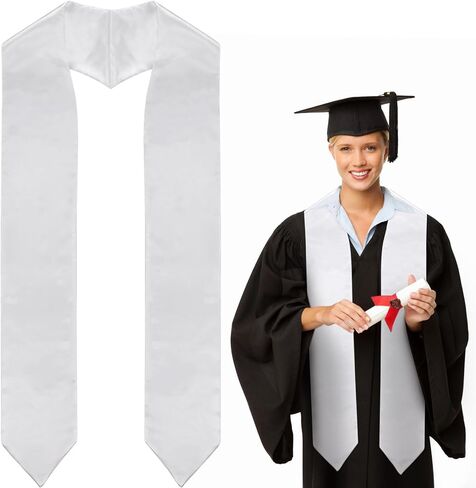 فئة التخرج لعام 2024 - وشاح التخرج الفارغ سهل التخصيص للبالغين من الجنسين، بطول 72 بوصة in Kuwait