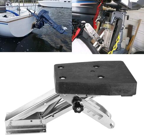 Outboard Motor Bracket Kicker for Boat 25HP 110 lbs 304 Stainless Steel Boat Motor Stand Bracket for 2?Stroke Outboard Engine in Kuwait