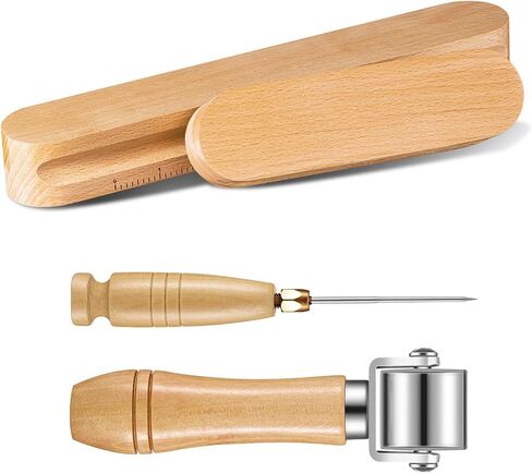 4 Pcs Tailors Clapper 12/7 Inch Seam Roller and Pressing Tool for Sewing Quilting Beech Wood Tool Set with Grip Handle for Ironing Setting Flattening Fabric Folds Clothing Wrinkle Sewing in Saudi Arabia