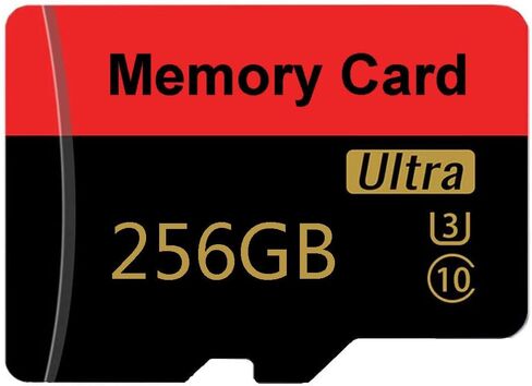 بطاقة ذاكرة 256 جيجا بايت بطاقة TF صغيرة بطاقة ذكية فائقة السرعة للهواتف الذكية التي تعمل بنظام Android، وكاميرا الحركة، والأجهزة اللوحية للتخزين الموسع in Kuwait