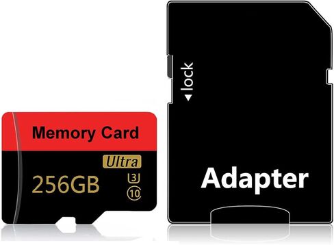 بطاقة ذاكرة 256 جيجا بايت بطاقة TF صغيرة بطاقة ذكية فائقة السرعة للهواتف الذكية التي تعمل بنظام Android، وكاميرا الحركة، والأجهزة اللوحية للتخزين الموسع in Kuwait