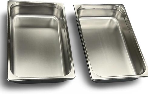 عدد 2 مقلاة طاولة بخار قياسية من الفولاذ المقاوم للصدأ بحجم كامل من Stanton مقاس 4 بوصات NSF عميق in Kuwait