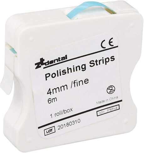 Dental Polishing Strips 4mm /6m Resin Tooth Interdental Sanding Grinding Surface (1 roll/Box) (Blue) in Saudi Arabia