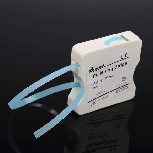 Dental Polishing Strips 4mm /6m Resin Tooth Interdental Sanding Grinding Surface (1 roll/Box) (Blue) in Saudi Arabia
