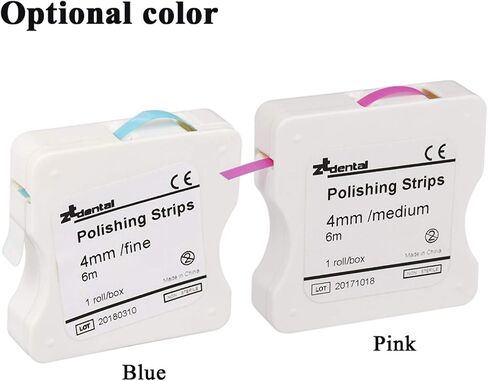 Dental Polishing Strips 4mm /6m Resin Tooth Interdental Sanding Grinding Surface (1 roll/Box) (Blue) in Saudi Arabia