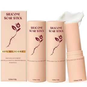 SCAR SOLUTIONS - 3PCS Silicone Scar Stick - For Face and Body, Removal Lip Wrinkles, Skincare Solutions with Centella Asiatica Extracts and Vitamin E, Portable and Soft (3) in Saudi Arabia