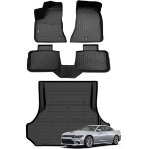 Floor Mat Custom for Honda Ridgeline 2017-2024 All Weather Protection Waterproof Non-Slip Floor Liners Fit 1st& 2nd Row Accessories Black in Saudi Arabia