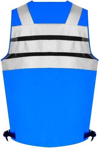 SUXIBIP 10 Pockets Safety Vest for Men and Women, High Visibility vest with 3M Reflective Strips, Oxford Fabric in Saudi Arabia