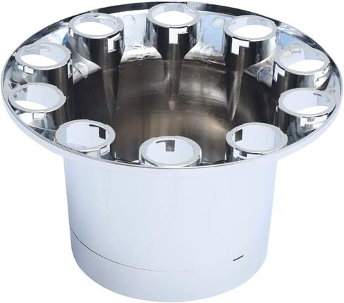 JESONN 4 قطع من غطاء عجلة المحور الخلفي من البلاستيك ABS المطلي بالكروم مع أغطية صامولة لولبية 33 مم لشبه الشاحنات (قياسي-ACN35) in Kuwait