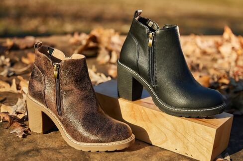 Corkys Footwear Rocky Top Bootie, Featuring a 3 Inch Heel, Soft Cushioned EVA Insoles for All Day Wear, Two Functional Zippers On Each Side, And A Pull On Loop in Saudi Arabia