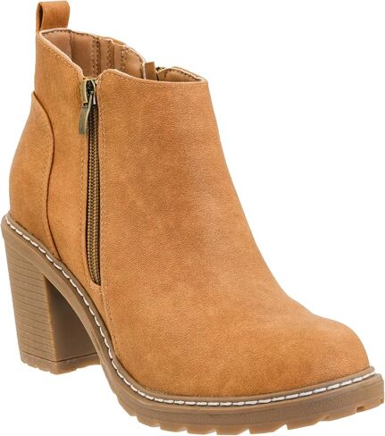 Corkys Footwear Rocky Top Bootie, Featuring a 3 Inch Heel, Soft Cushioned EVA Insoles for All Day Wear, Two Functional Zippers On Each Side, And A Pull On Loop in Saudi Arabia