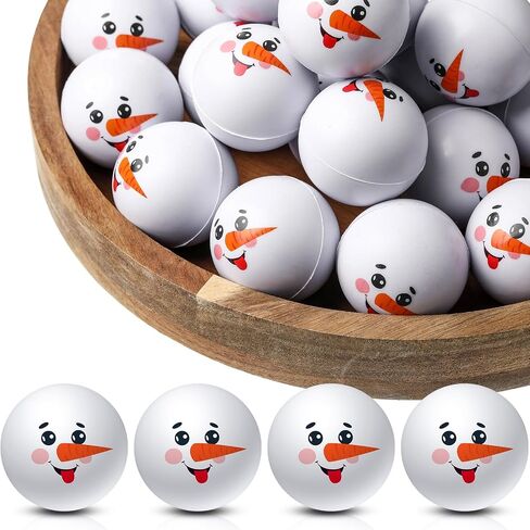 20 Pcs Snowman Stress Ball Snowmen Stress Toys Stress Relief Cute Christmas Party Favors for Party Bag Filler Stocking Stuffers Gifts Suitable for Ages 3+ in Saudi Arabia