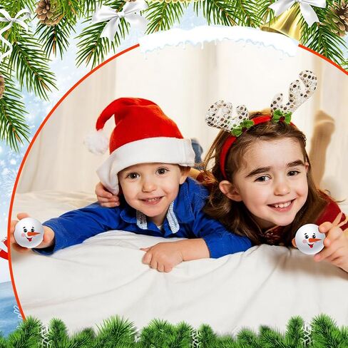 20 Pcs Snowman Stress Ball Snowmen Stress Toys Stress Relief Cute Christmas Party Favors for Party Bag Filler Stocking Stuffers Gifts Suitable for Ages 3+ in Saudi Arabia