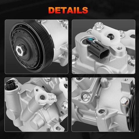 Air Conditioner AC Compressor with Clutch Compatible with Toyota Camry 2.5L 2012-2017, RAV4 2.5L 2009-2012 Replace 88310-08080, 88310-08081, 88310-08082 in Saudi Arabia