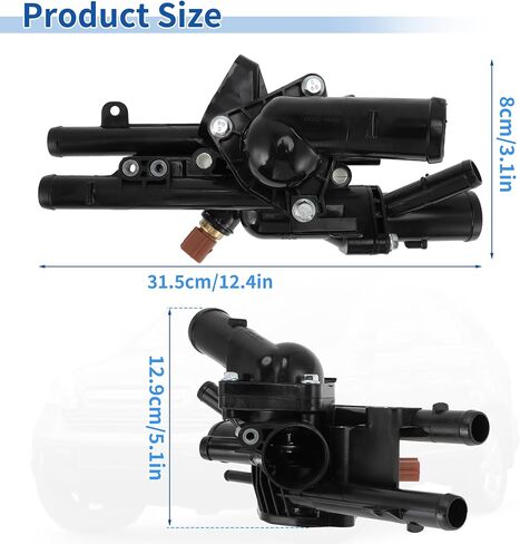 Engine Coolant Thermostat Housing Assembly for Kia Optima 2.4L 2016-2020 for Hyundai Santa Fe 2.4L 2019-2020 for Hyundai Sonata 2.4L 2015-2019 Replace No.25600-2GGA5 in Saudi Arabia
