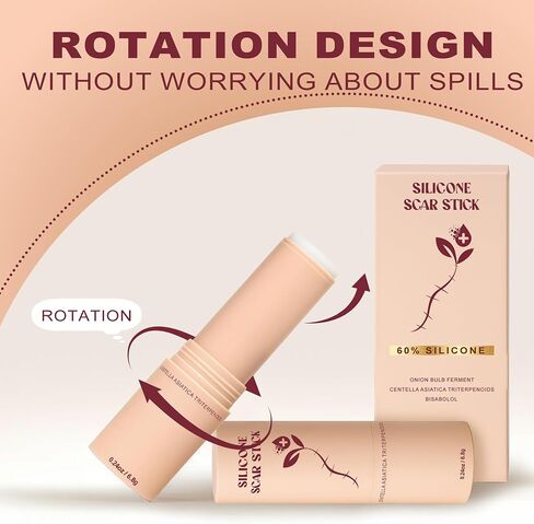 SCAR SOLUTIONS - 3PCS Silicone Scar Stick - For Face and Body, Removal Lip Wrinkles, Skincare Solutions with Centella Asiatica Extracts and Vitamin E, Portable and Soft (3) in Saudi Arabia
