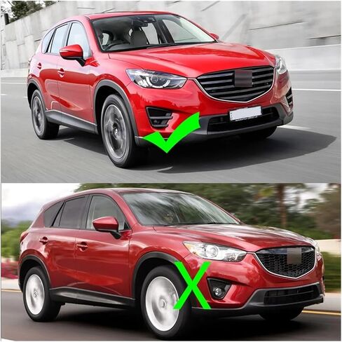 متوافق مع مازدا CX-5 CX5 2015 2016 سيارة الجبهة الوفير الضباب ضوء المصباح إطار غطاء فوجليت فوجلامب غطاء الكسوة الحافة هود (1 قطعة يسار) in Saudi Arabia