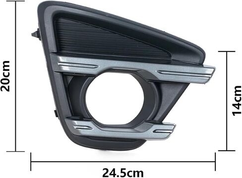 متوافق مع مازدا CX-5 CX5 2015 2016 سيارة الجبهة الوفير الضباب ضوء المصباح إطار غطاء فوجليت فوجلامب غطاء الكسوة الحافة هود (1 قطعة يسار) in Saudi Arabia