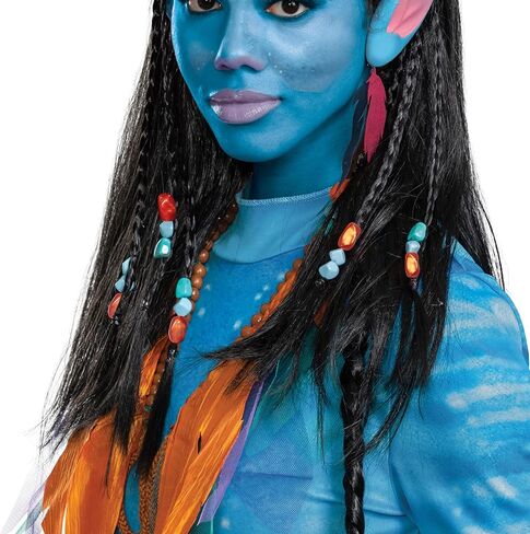 شعر مستعار للكبار من Disguise Avatar، إكسسوارات أزياء Disney Avatar Way of the Water الرسمية للبالغين in Saudi Arabia