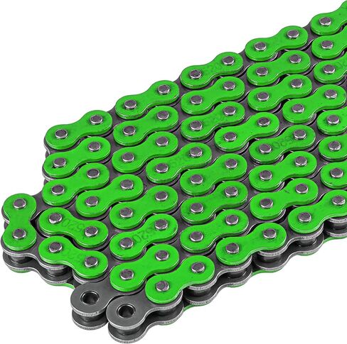 Caltric Green Drive Chain Compatible with Kawasaki Klx300 1997-2001 / Klx300R 1997-2007 in Saudi Arabia