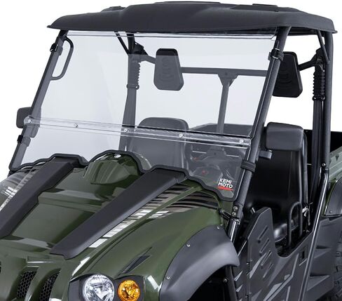 KEMIMOTO PC Front Windshield Compatible with Hisun ,Massimo Msu,Axis,Coleman,Bennche Bighorn,Cub Cadet Challenger 500/700 Double-layer Windshield Scratch-resistant and Clear Vison，Easy Installation in Saudi Arabia