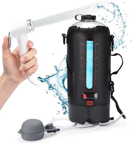 HappyPo Camping Shower - Portable Camping Solar Shower Pump in Saudi Arabia