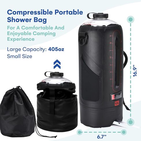 HappyPo Camping Shower - Portable Camping Solar Shower Pump in Saudi Arabia