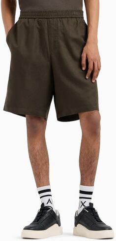 Armani Exchange Men's Linen Mix Short in Saudi Arabia