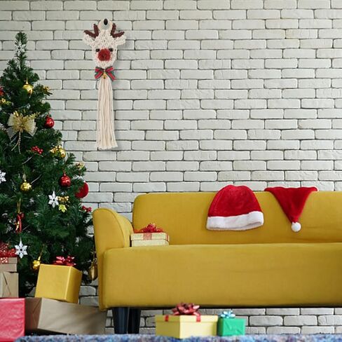 origach 2 مجموعة diy macrame عيد الميلاد الأيائل عدة سهلة macrame الأيائل عيد الميلاد زخرفة عدة مع تعليمات للمبتدئين البالغين macrame عيد الميلاد شنقا ديكور للديكور المنزل in Saudi Arabia