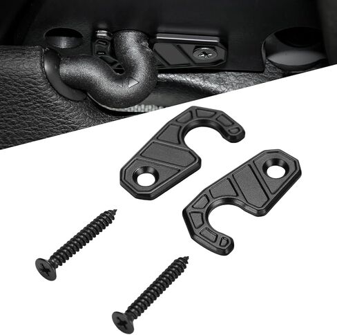Upgraded Sun Visor Repair Kit, JOYTUTUS 2 PCS Aluminum Alloy Sun Visor Clips Compatible with Wrangler JK 2018, JL 2018-2023, 2020-2023 Gladiator, Used for Repairs Vehicle Sagging Sun Visor in Saudi Arabia
