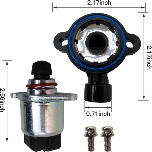 Throttle Position Sensor and Idle Air Control Valve Set Work for Chevrolet 2000-2002 Silverado 1500 (submodel: Base, LS, LT) Without Traction Control in Saudi Arabia