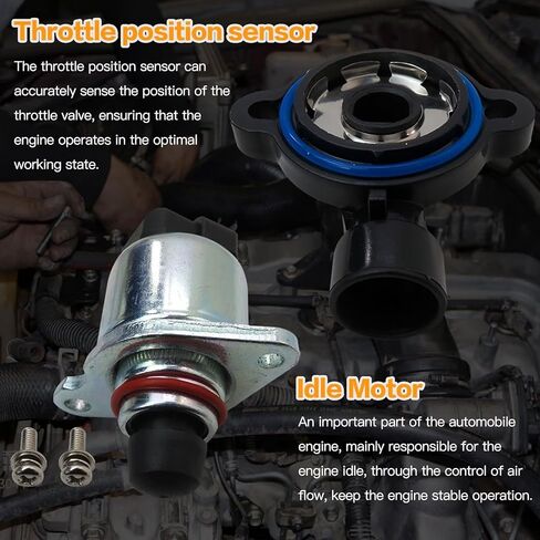 Throttle Position Sensor and Idle Air Control Valve Set Work for Chevrolet 2000-2002 Silverado 1500 (submodel: Base, LS, LT) Without Traction Control in Saudi Arabia