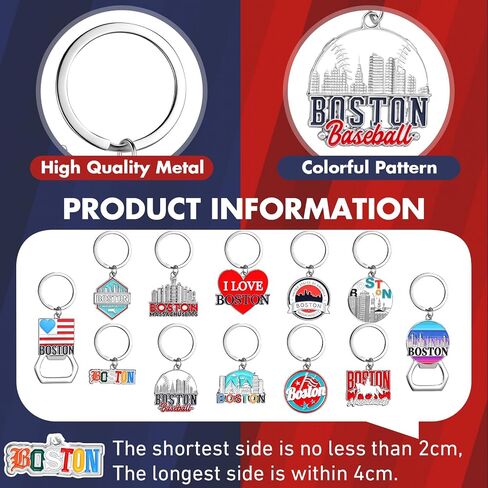 Boston Keychain Metal Bulk Boston Souvenir Gifts Massachusetts Travel Gifts Key Ring Souvenirs Bottle Opener in Saudi Arabia