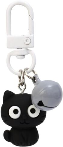 2Pcs Cat Key Ring Charm Keychain for Keys Backpack Decoration Handbag Fashion Jewelry for Women Couples Gift,black in Saudi Arabia