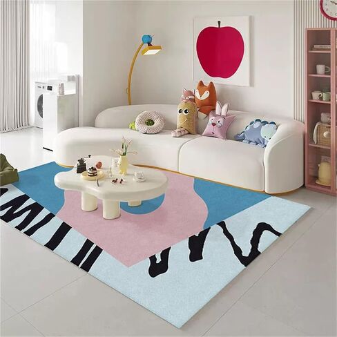 Modern Large Area Rug Super Soft Geometric Washable Indoor Throw Rugs(H,70 * 98in) in Saudi Arabia