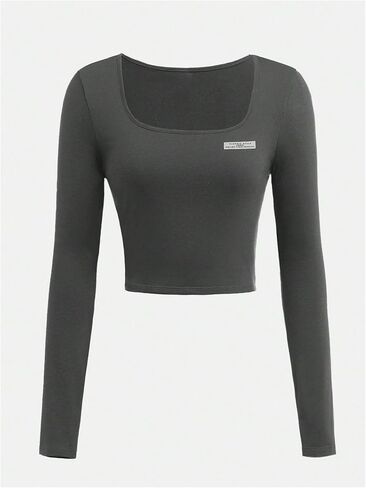 OYOANGLE Girl's 2 Piece Outfit Long Sleeve Square Neck Top and Sweatpants Set Tracksuits in Saudi Arabia