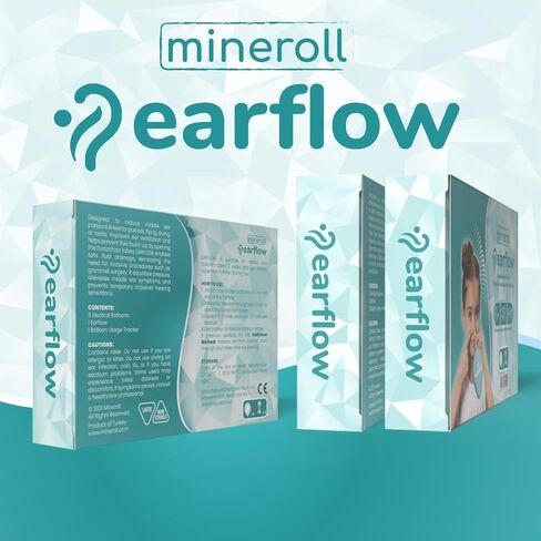 EARFLOW Light Pack – Autoinflation Device for Glue Ear Treatment, Middle Ear Pressure Relief, Nasal Balloon for Kids and Adults, Drug-Free Ear Congestion Solution, Includes 5 Medical Balloons in Saudi Arabia