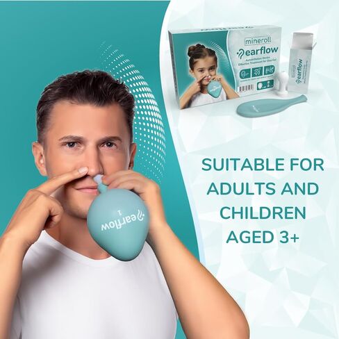EARFLOW Light Pack – Autoinflation Device for Glue Ear Treatment, Middle Ear Pressure Relief, Nasal Balloon for Kids and Adults, Drug-Free Ear Congestion Solution, Includes 5 Medical Balloons in Saudi Arabia