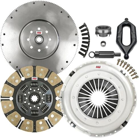 ClutchMaxPRO Performance Stage 4 Clutch Kit with Flywheel Overhaul Kit Compatible with 2001-2005 Ram 2500 3500 Cummins Turbo Diesel NV5600 6 Speed (CP05101HDCFW-CF135-ST4) in Saudi Arabia