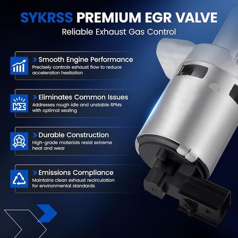 EGR Valve EGV1149 Compatible with Dodge Grand Caravan 2008-2010, Compatible with Chrysler Town 2008-2010 & Country 3.8L V6 | Replaces 4593896AB, Standard EGR1909 | Fits Wrangler 3.8L in Saudi Arabia